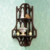 Design Toscano Canterbury Cathedral Gothic Wooden Corner Shelf