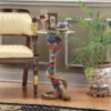 Design Toscano Renenutet Egyptian Cobra Goddess Glass-Topped Table