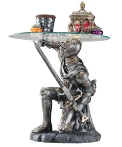 Design Toscano Battle-Worthy Knight Sculptural Table