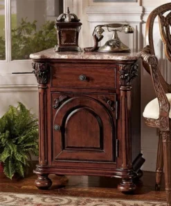 Design Toscano The Cremona Marble-Topped Accent Table