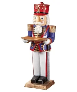 Design Toscano Nutcracker Soldier Butler Holiday Pedestal Table