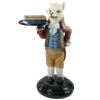 Design Toscano Alfred the Alpaca at Your Service Sculptural Butler Table