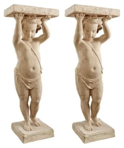 Design Toscano Royal Palace Of Caserta Cherub Pedestal, PK 2