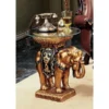 Design Toscano Maharajah Elephant Glass-Topped Sculptural Table