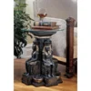 Design Toscano Ramses II Egyptian Sculptural Glass-Topped Table