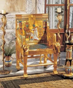 Design Toscano King Tutankhamen's Egyptian Throne Chair