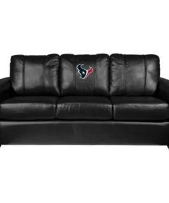 Dreamseat Silver Sofa with Houston Texans Primary Logo