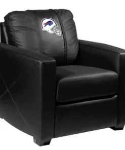 Dreamseat Silver Club Chair with Buffalo Bills Helmet Logo