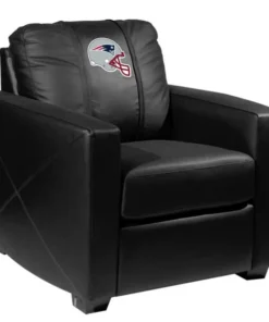 Dreamseat Silver Club Chair with New England Patriots Helmet Logo