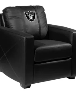 Dreamseat Silver Club Chair with Las Vegas Raiders Primary Logo