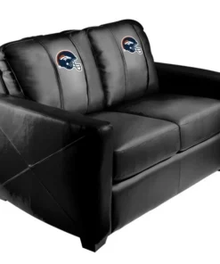 Dreamseat Silver Loveseat with Denver Broncos Helmet Logo