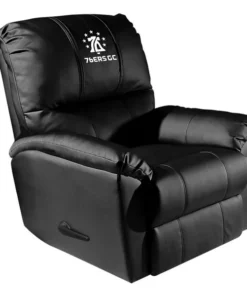 Dreamseat Freedom Rocker Recliner with Philadelphia 76ers GC All White