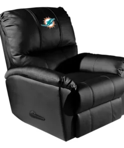 Dreamseat Freedom Rocker Recliner with Miami Dolphins Primary Logo