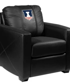 Dreamseat Silver Club Chair with Illinois Fighting Illini Logo
