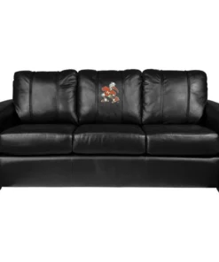 Dreamseat Silver Sofa with Miami Hurricanes Secondary Logo