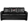 Dreamseat Silver Sofa with Georgia Pinstripe Bulldog Head Logo Panel