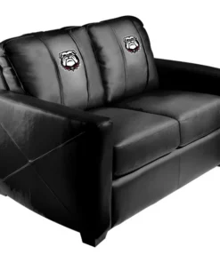 Dreamseat Silver Loveseat with Georgia Bulldogs Alternate Logo