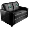 Dreamseat Silver Loveseat with Michigan State Spartans Logo