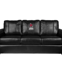 Dreamseat Silver Sofa with Ball State Cardinals