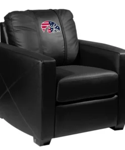 Dreamseat Silver Club Chair with Iowa Hawkeyes Patriotic Primary Logo