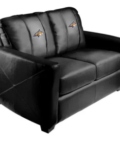 Dreamseat Silver Loveseat with Montana State Bobcats Primary Logo