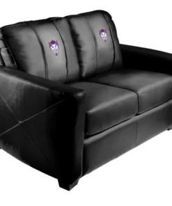Dreamseat Silver Loveseat with Northwestern State Demon Head Logo