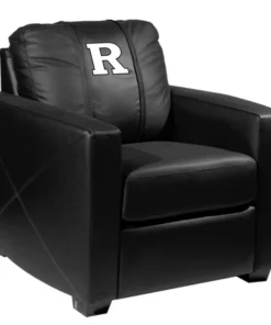 Dreamseat Silver Club Chair with Rutgers Scarlet Knights White Logo