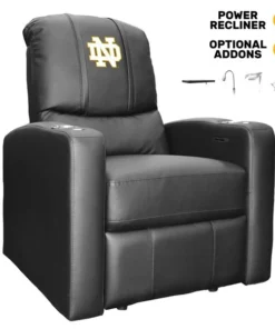 Dreamseat Stealth Power Plus Recliner with Notre Dame Secondary Logo