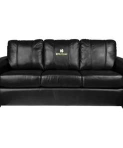 Dreamseat Silver Sofa with Notre Dame Alternate Logo