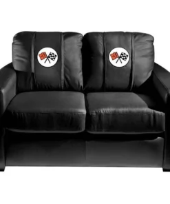 Dreamseat Silver Loveseat with Corvette C2 Logo
