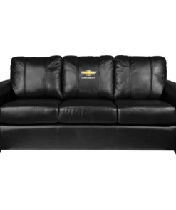 Dreamseat Silver Sofa with Chevrolet Primary Logo