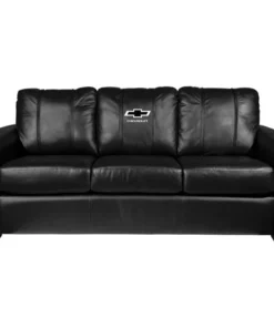 Dreamseat Silver Sofa with Chevrolet Alternate Logo