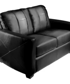 Dreamseat Silver Loveseat with Corvette Coupe Logo