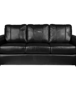 Dreamseat Silver Sofa with Corvette Coupe Logo