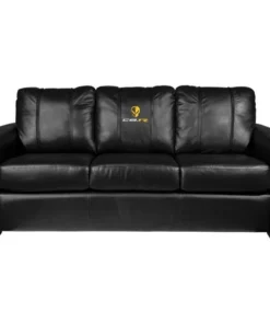 Dreamseat Silver Sofa with C8R Jake Yellow Logo