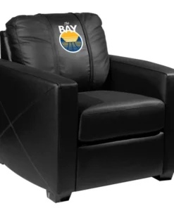 Dreamseat Silver Club Chair with Golden State Warriors Secondary Logo