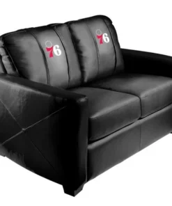 Dreamseat Silver Loveseat with Philadelphia 76ers Secondary