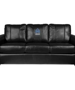 Dreamseat Silver Sofa with Memphis Grizz Gaming Logo