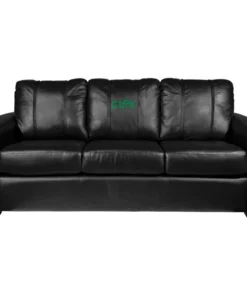 Dreamseat Silver Sofa with Celtics Crossover Gaming Wordmark Green