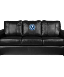 Dreamseat Silver Sofa with Tampa Bay Lightning Alternate Logo