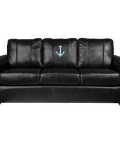 Dreamseat Silver Sofa with Seattle Kraken Secondary Logo