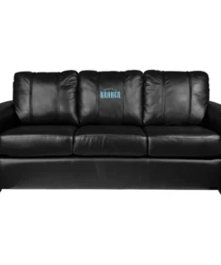 Dreamseat Silver Sofa with Seattle Kraken Alternate Logo