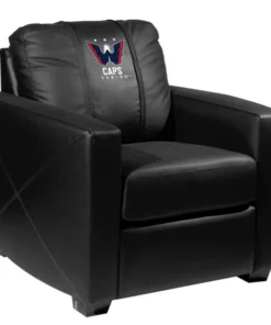 Dreamseat Silver Club Chair with Washington Capitals Gaming Primary Logo