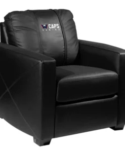 Dreamseat Silver Club Chair with Washington Capitals Gaming Wordmark Logo