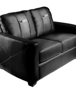 Dreamseat Silver Loveseat with Washington Capitals Gaming Wordmark Logo