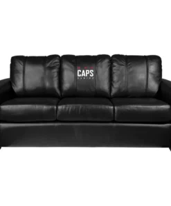 Dreamseat Silver Sofa with Washington Capitals Gaming Alternate Logo