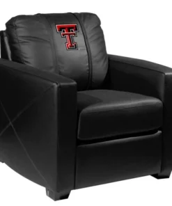 Dreamseat Silver Club Chair with Texas Tech Red Raiders Logo
