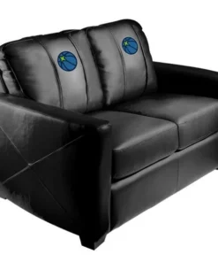 Dreamseat Silver Loveseat with Minnesota Timberwolves Secondary Logo