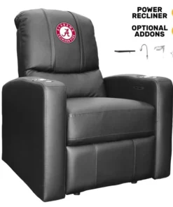 Dreamseat Stealth Power Plus Recliner with Alabama Crimson Tide Logo