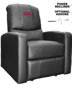 Dreamseat Stealth Power Plus Recliner with Mississippi Rebels Logo